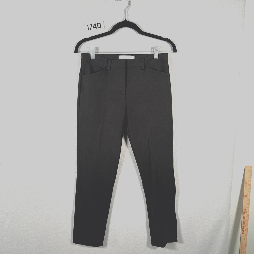 Calvin Klein Dress Pants Womens 2 Black Straight Leg Career Formal Business